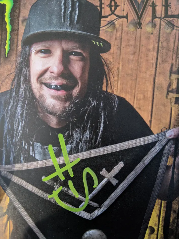 Poster dédicacé par Jonathan Davis