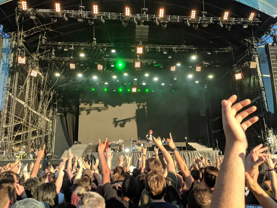 La Main Stage et la foule