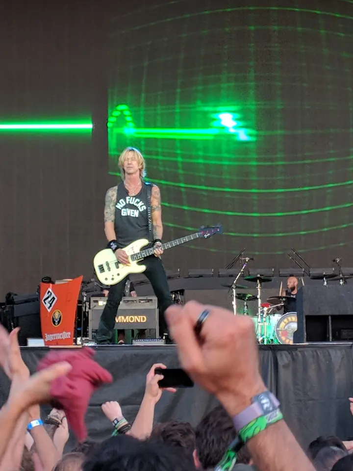 Duff McKagan, laser vert