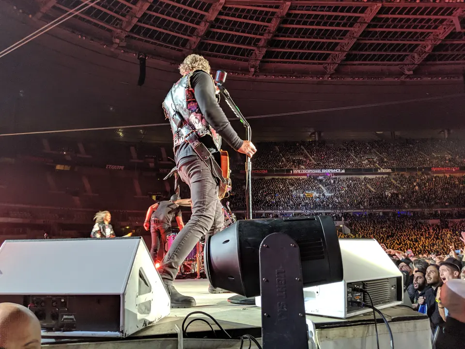 James Hetfield face au Stade plein