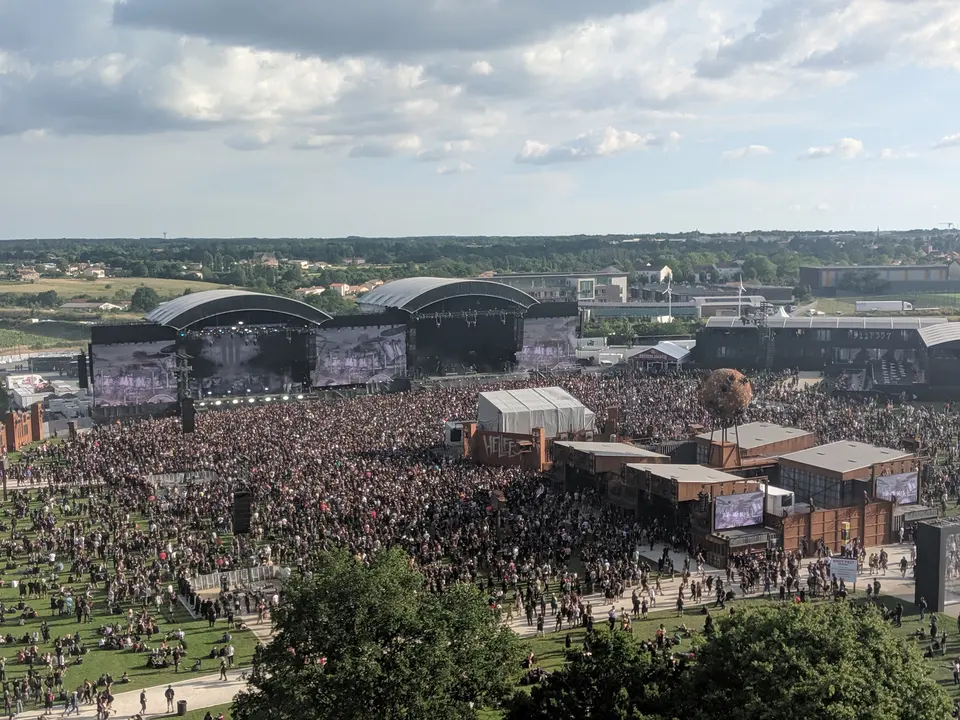 Les Mainstages vues de la grande roue
