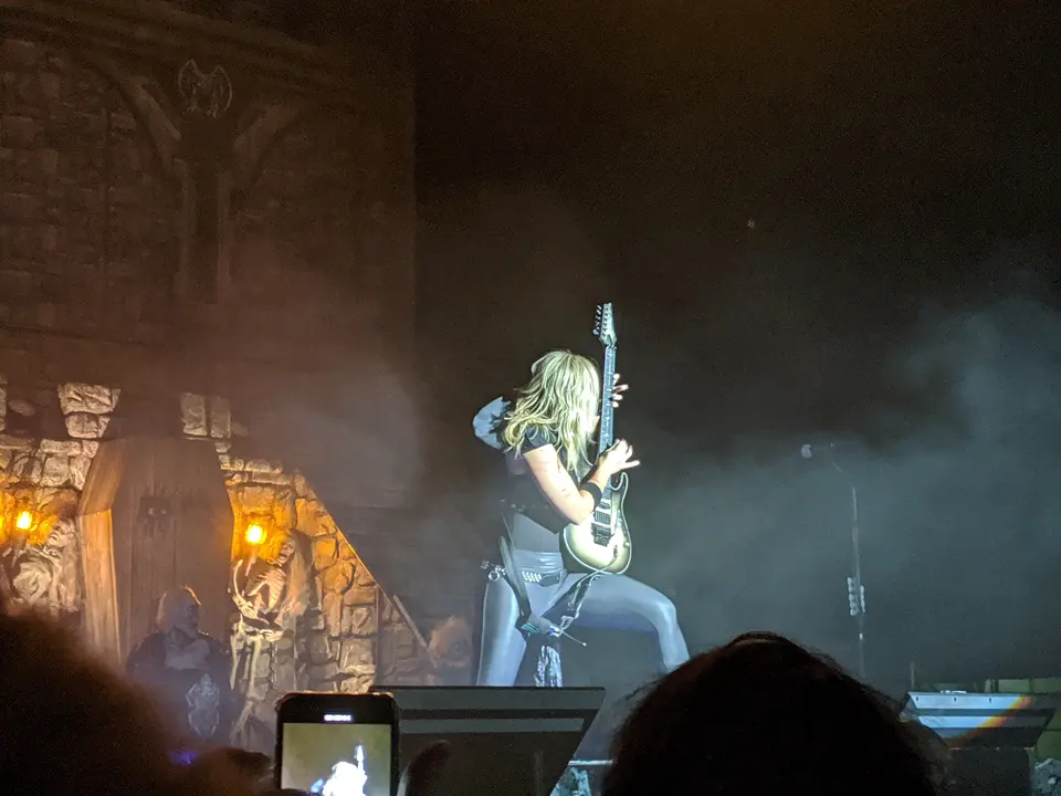 Solo de guitare dans la brume