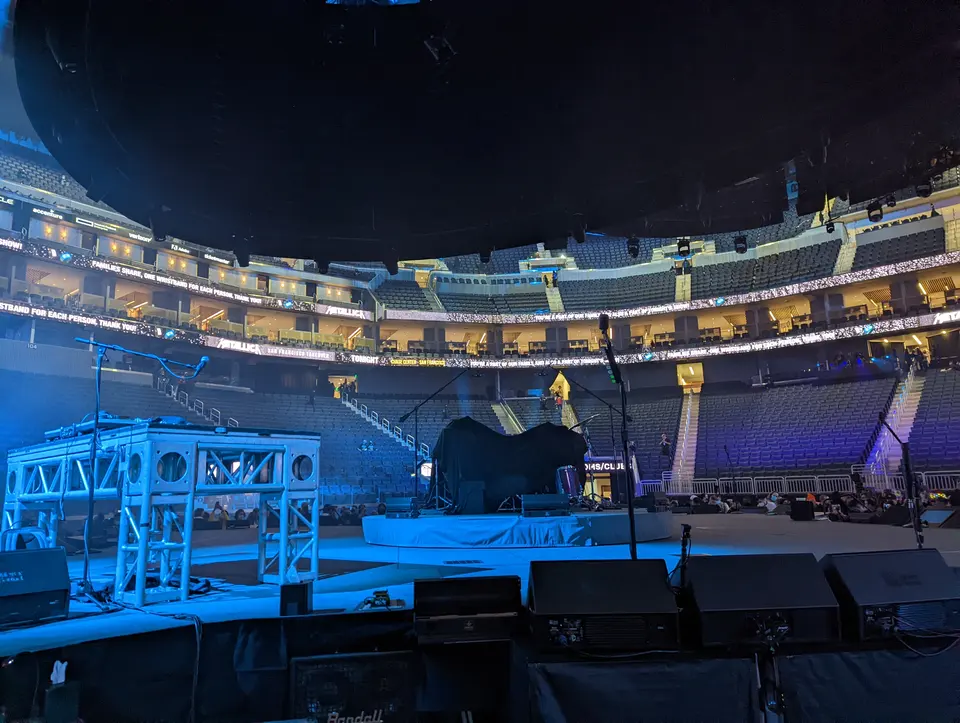 Chase Center avant l'ouverture